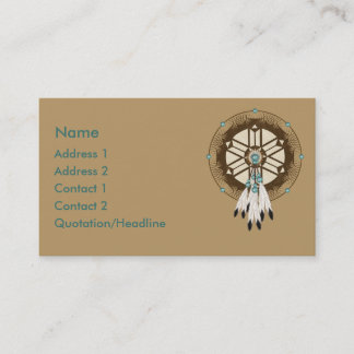 Native American Dreamweaver KRW Custom Visitekaartje