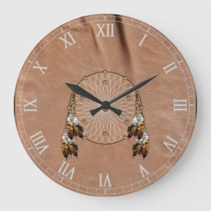 Native American Dreamweaver Wall Clock Grote Klok