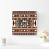 Native American Dreamweaver Wall Clock Vierkante Klok (Huis)
