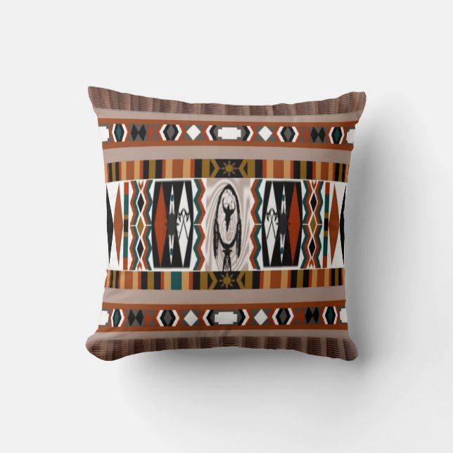 Native American Drocatcher Pillow Kussen (Voorkant)