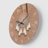 Native American Drocatcher Wall Clock Grote Klok (Hoek)