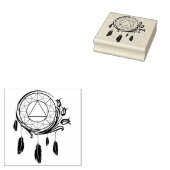 Native American dromenvanger AA herstelt logo stem Rubberstempel (Gestempeld)