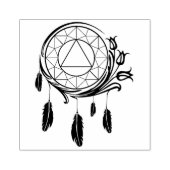 Native American dromenvanger AA herstelt logo stem Rubberstempel (Afrduk)