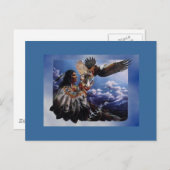 Native American Eagle Briefkaart (Voorkant / Achterkant)