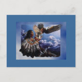 Native American Eagle Briefkaart (Voorkant)