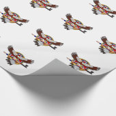 Native American Eagle Cadeaupapier (Hoek)