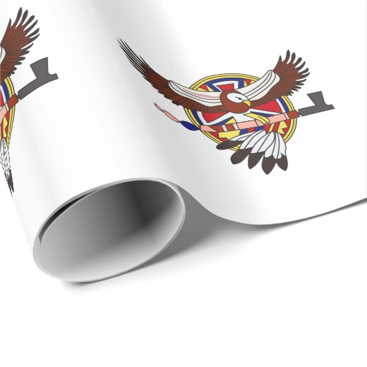 Native American Eagle Cadeaupapier (Rol Hoek)