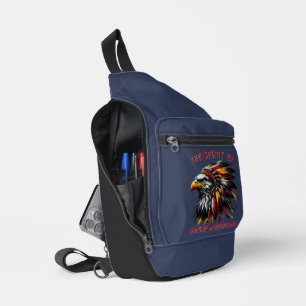 Native American Eagle Chief Sling Bag