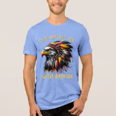Native American Eagle Chief Tri-Blend Shirt (Voorkant)
