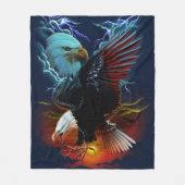 Native American Eagle Painting Fleece Deken (Voorkant)
