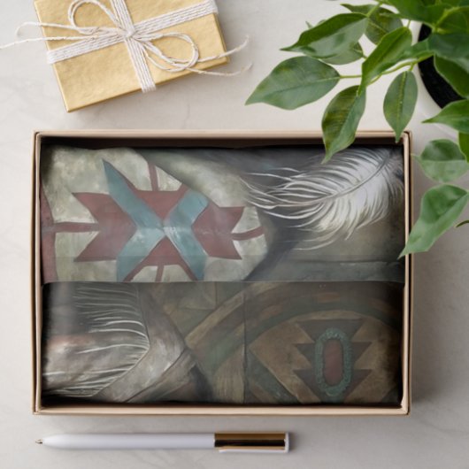 Native American Elder & Child Prayer Decoupage Tissuepapier (Geschenk)