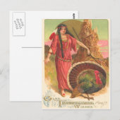 Native American en Turkije Briefkaart (Voorkant / Achterkant)