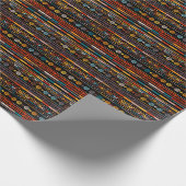 Native American Essence: Etnische Vintages Cadeaupapier (Hoek)