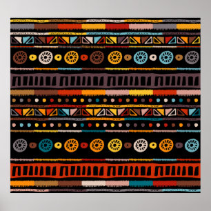 Native American Essence: Etnische Vintages Poster