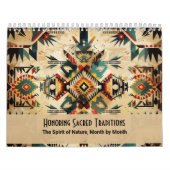 Native American Ethnic Art Tribe Pattern Vintage Kalender (Hoes)