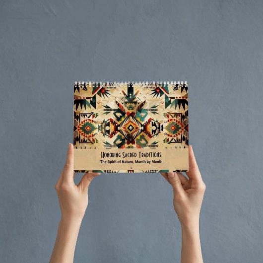 Native American Ethnic Art Tribe Pattern Vintage Kalender