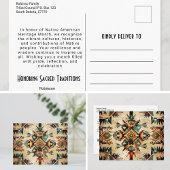 Native American Etnic Art Tribe Pattern Briefkaart