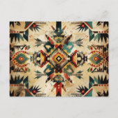 Native American Etnic Art Tribe Pattern  Briefkaart (Voorkant)