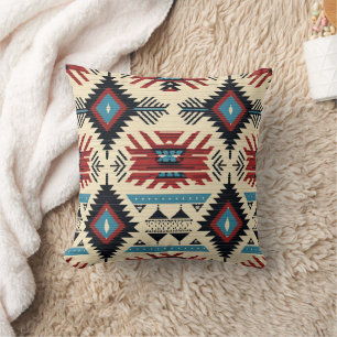 Native American Etnic Art Tribe Pattern  Kussen