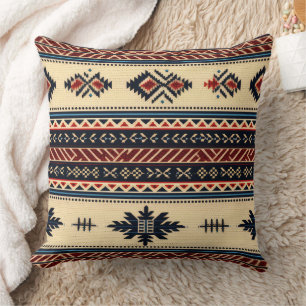 Native American Etnic Art Tribe Pattern  Kussen