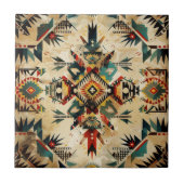 Native American Etnic Art Tribe Pattern  Tegeltje (Voorkant)