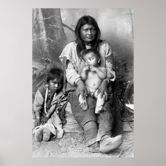 Native American Family, 1916 Poster (Voorkant)