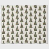 Native American Feather Christmas Tree  Cadeaupapier (Vlak)