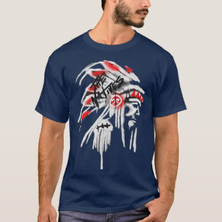 Native American Feather Headdress Design Native T-shirt