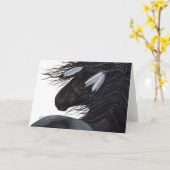 Native American Feather Horse beroemd gemaakt door Kaart (Gele Bloem)