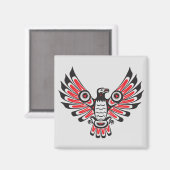Native American Fire Bird Magneet (Voorkant / Achterkant)