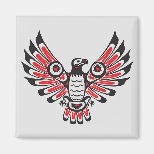 Native American Fire Bird Magneet (Voorkant)