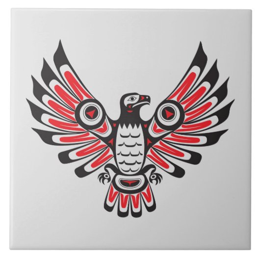Native American Fire Bird Tegeltje (Voorkant)