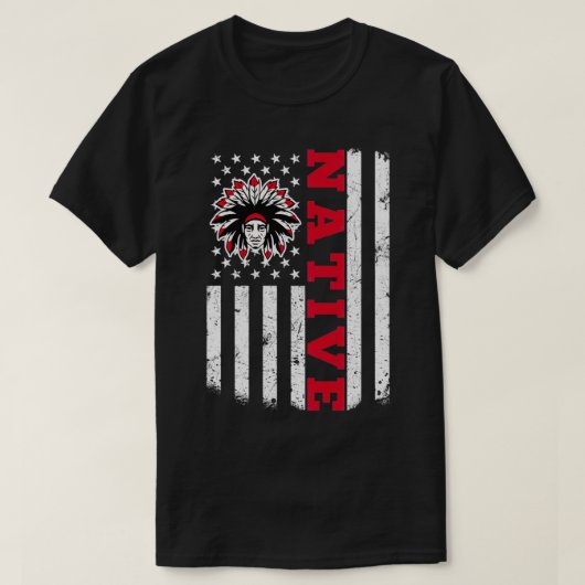 Native American Flag for Native American (2) T-shirt (Design voorkant)