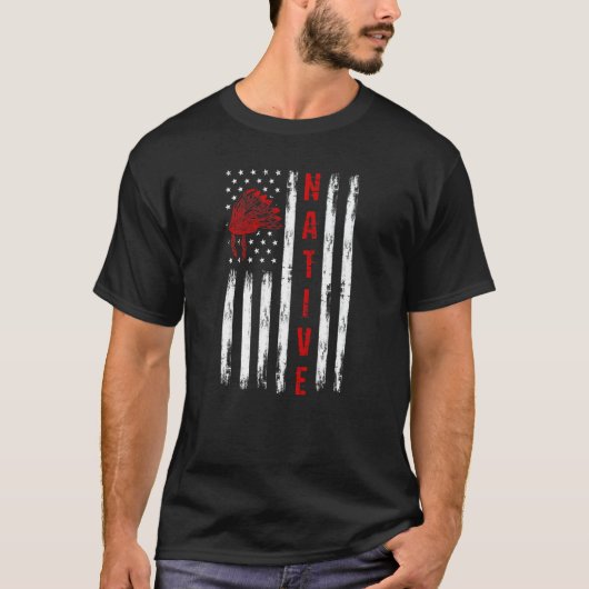 Native American Flag Native American T-shirt (Voorkant)