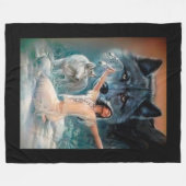 Native American Fleece Deken (Voorkant (Horizontaal))