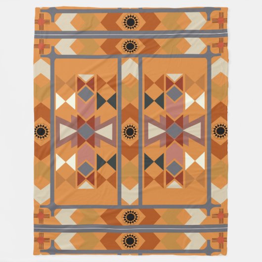Native American Fleece Deken (Voorkant)