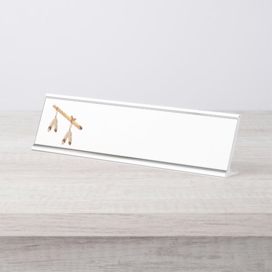 Native American Flute Bureau Naambordje (Voorkant)