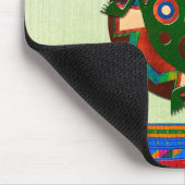 Native American Folk Art Frog Muismat (Hoek)