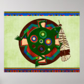 Native American Folk Art Frog Poster (Voorkant)