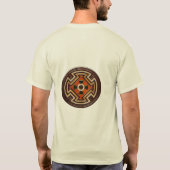 Native American Folk Art Red Beer T-shirt (Achterkant)