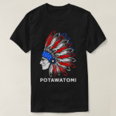Native American For Men Potawatomi  T-shirt (Design voorkant)