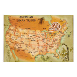 Native American Foto Afdruk