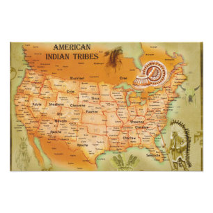 Native American Foto Afdruk