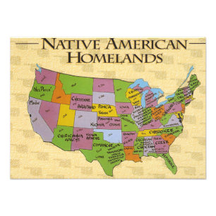 Native American Foto Afdruk