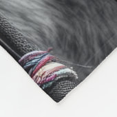 Native American Fox art Fleece Deken (Hoek)