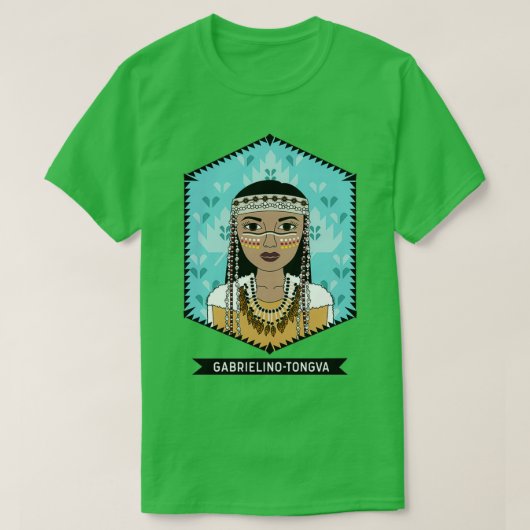 Native American Gabrielino Tongva Tribe T-shirt (Design voorkant)