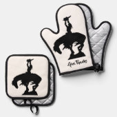 Native American geeft Bedankt Ovenwant & Pannenlap Set (Voorkant / Achterkant)