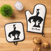 Native American geeft Bedankt Ovenwant & Pannenlap Set (Top down)