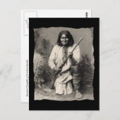 Native American Geronimo Apache Briefkaart (Voorkant / Achterkant)