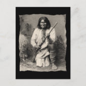 Native American Geronimo Apache Briefkaart (Voorkant)